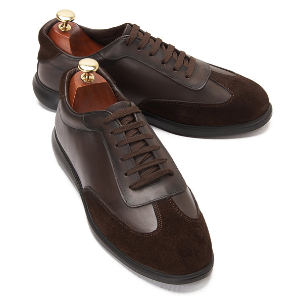 Vatrina Genuine Leather Sneakers - New Brown