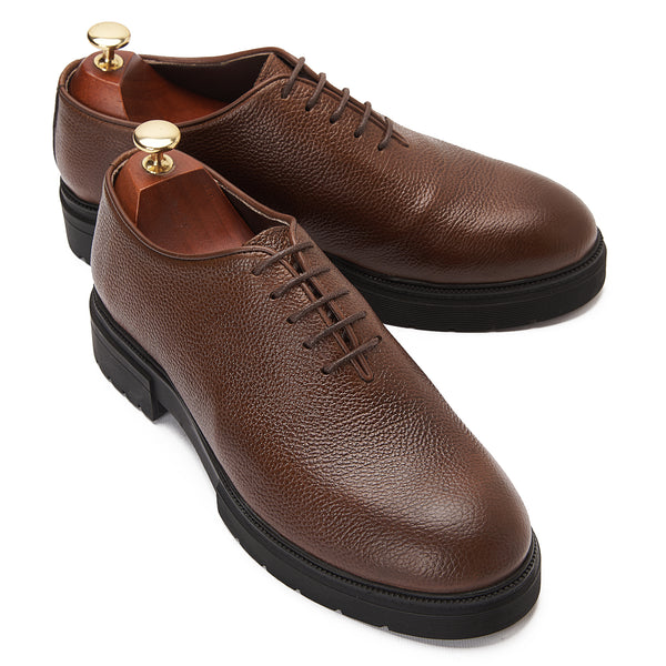 Vatrina Genuine Leather Plain Toe Oxford - Havan