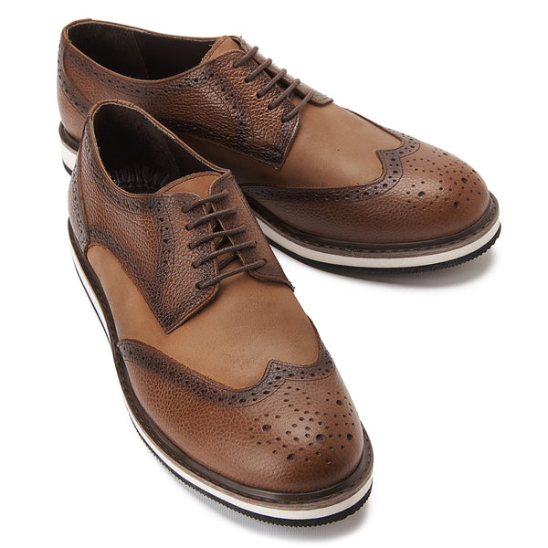 Vatrina Genuine Leather Wingtip Derby - Havan