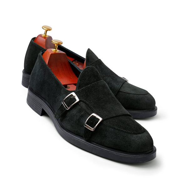 Vatrina Genuine leather Monk - dark grey